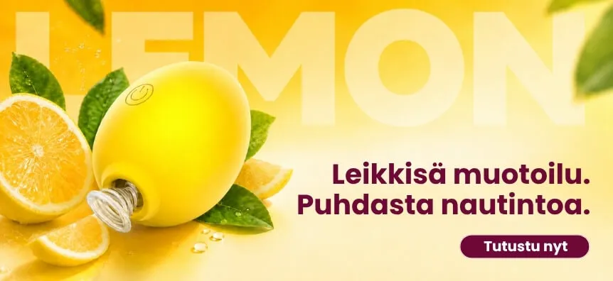 Sitruunanmuotoinen klitorisvibraattori leikkisällä sitrusdesignilla | Lovesexshop.fi sex shop