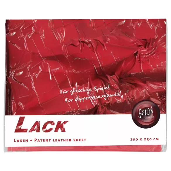 Lakkilevy - lakana - vedenkestävä - 200x230cm - punainen