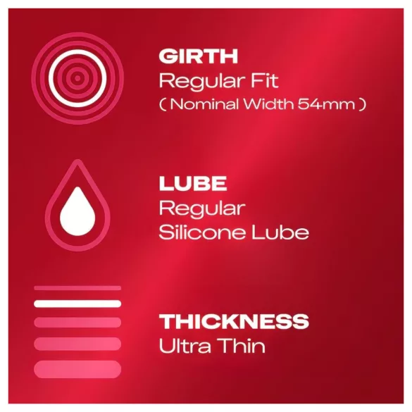 Durex - ohut kondomi - ultraohut, luonnollinen tunne - 10 kpl