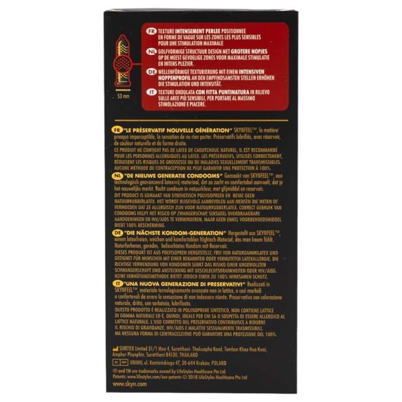 Manix SKYN Intense - lateksiton nystyräkumipaketti 10 kpl