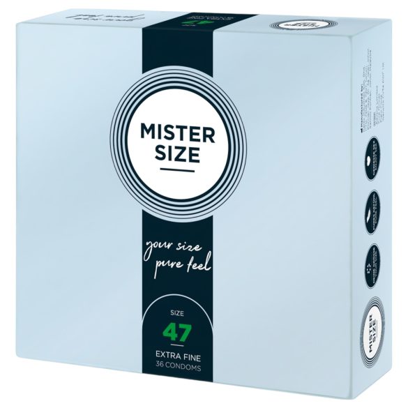 Mister Size ohut kondomi - 47mm (36 kpl)