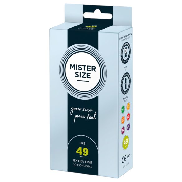 Mister Size ohut kondomi - 49mm (10kpl)
