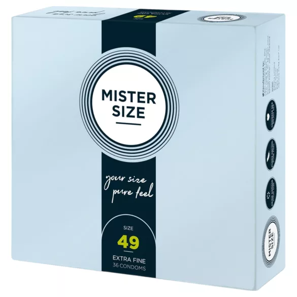 Mister Size - ohut kondomi 49mm - 36 kpl