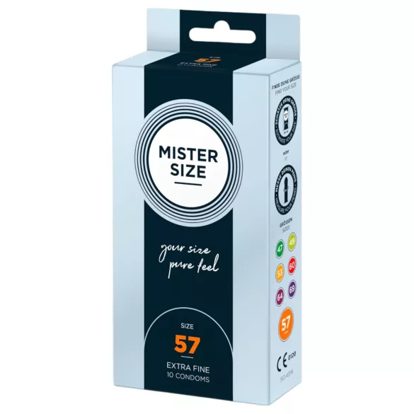 Mister Size - ohut kondomi - 57mm - 10 kpl
