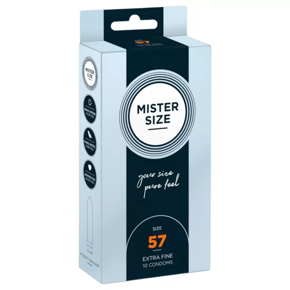 Mister Size - ohut kondomi - 57mm - 10 kpl