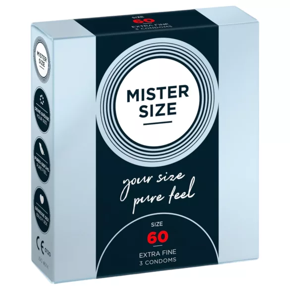 Mister Size - ohut kondomi - 60mm - 3 kpl