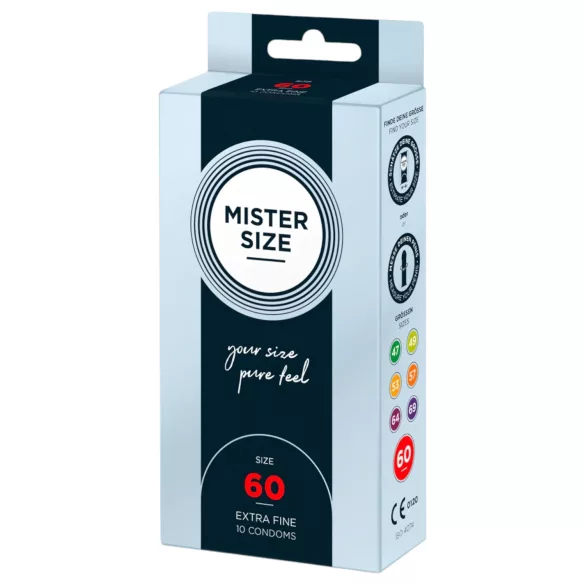Mister Size - ohut kondomi - 60 mm - 10 kpl
