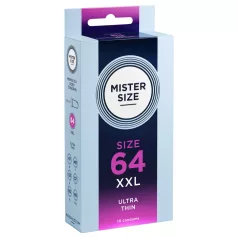 Mister Size - ohut kondomi - 64 mm - 10 kpl