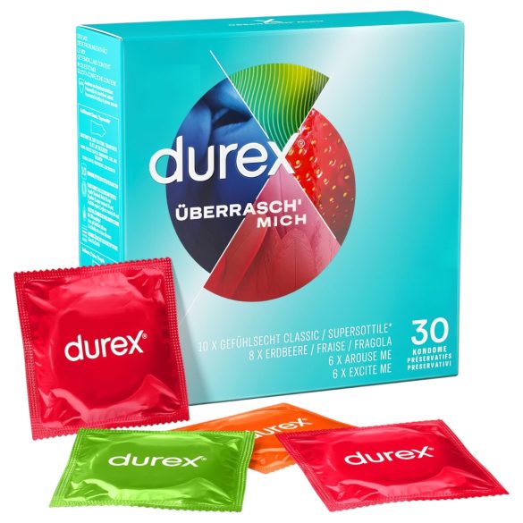 Durex - Makuluotoinen Kondomipakkaus (30 kpl)