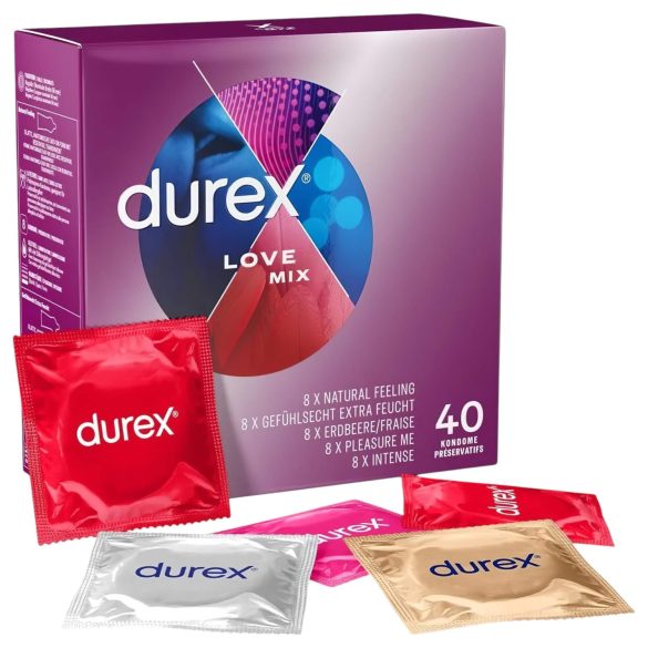 Durex Love Mix - Kondomipakkaus (40 kpl)