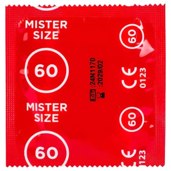 Mister Size - kondomit testipakkaus penismittarilla - 3 kpl