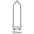 Secura Extra Fun - nystyröity kondomi - 53mm (12kpl)