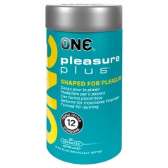 ONE Pleasure Plus - sisällä uurrettu kondomi (12kpl)
