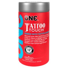 ONE Tattoo Touch - kondomit - tatuointikuvio - 12 kpl