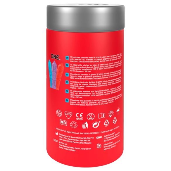 ONE Tattoo Touch - tatuointikuvioitu kondomi (12 kpl)