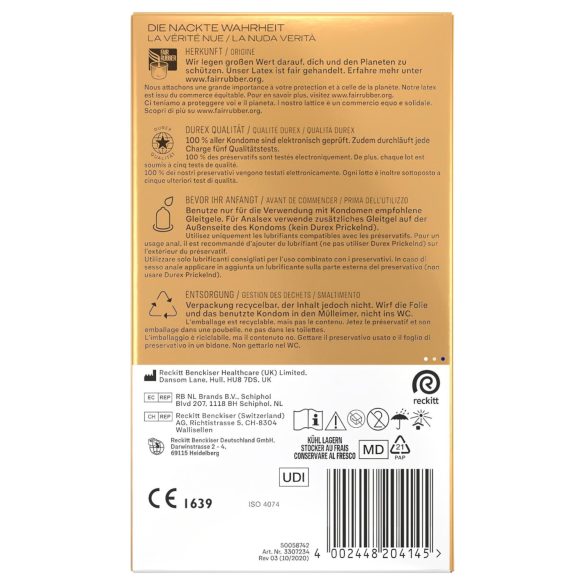 Durex Hautnah - kondomi - erittäin ohut - 10 kpl