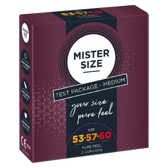 Mister Size Testipakkaus - 3 kpl kondomeja