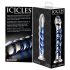 Icicles No. 5 - spiraalimainen lasidildo (kirkas-sininen)