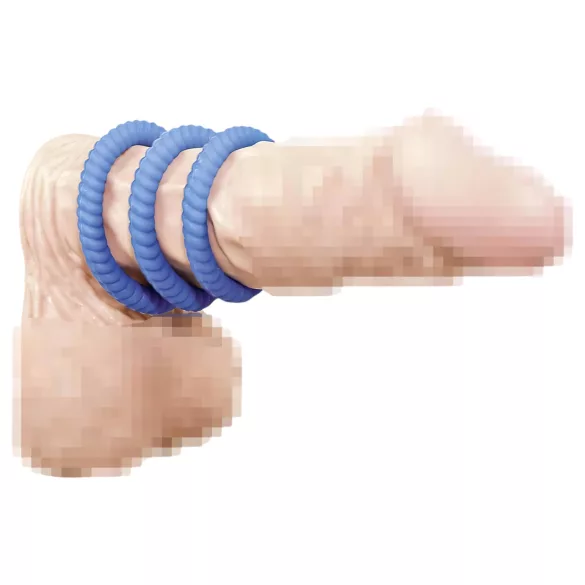 You2Toys - penisrengas setti - 3 kpl - sininen
