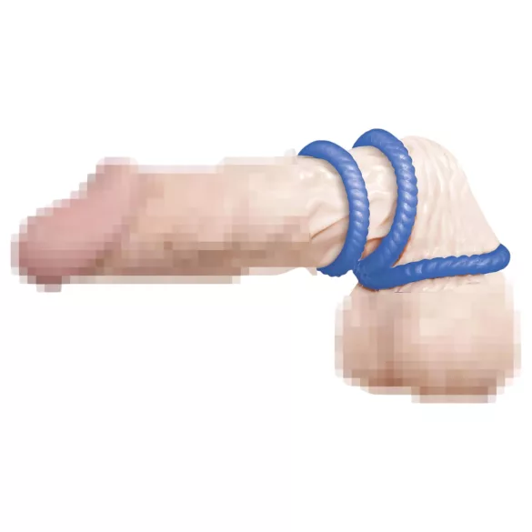 You2Toys - penisrengas setti - 3 kpl - sininen