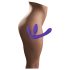 Tripla, kiinnitettävä dildo ilman hihnaa (violetti)