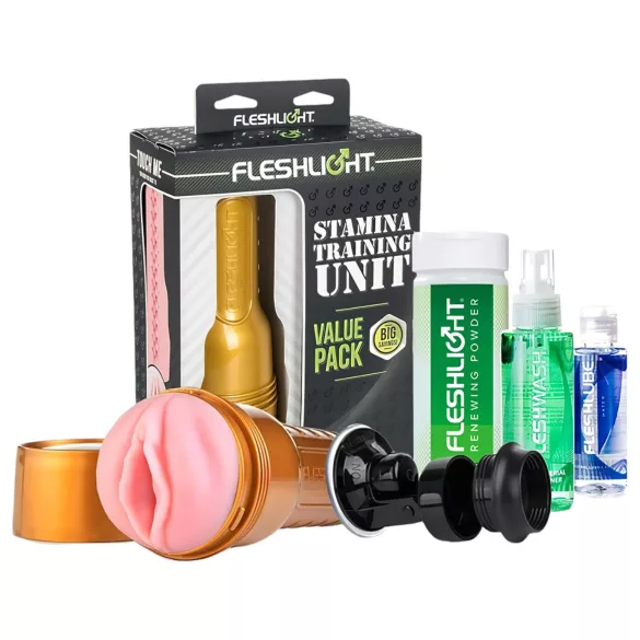 Fleshlight - Stamina Training Unit - masturbaattorisetti, 5 osaa