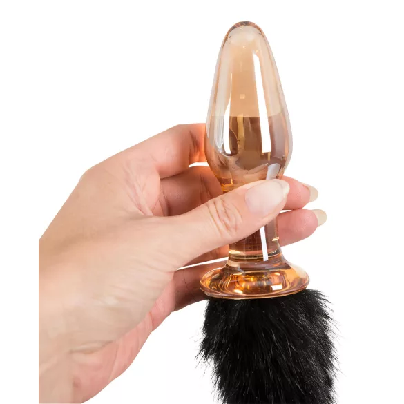 You2Toys - lasinen anustappi kissanhännällä