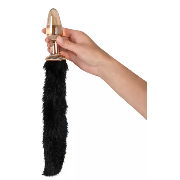 You2Toys - lasinen anustappi kissanhännällä