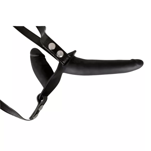 You2Toys - Strap-on dildo duo - silikoninen - musta
