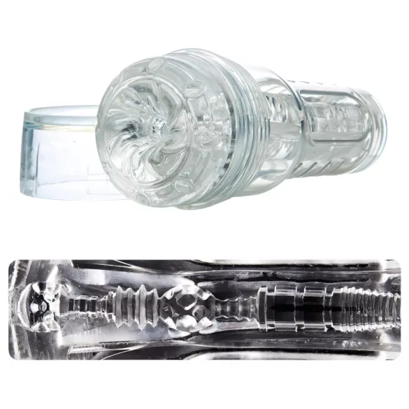 Fleshlight GO Torque - pieni vagina-masturbaattori - läpinäkyvä