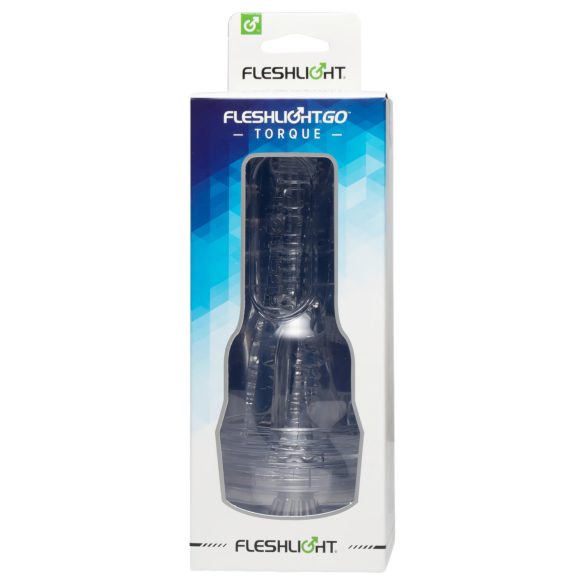 Fleshlight GO Torque - pieni vagina-masturbaattori - läpinäkyvä