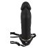 You2Toys - Täytettävä Strap-On - ontto silikonidildo (musta)