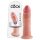 King Cock 9 - aidontuntuinen imukuppidildo (23 cm) - luonnollinen