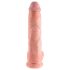 King Cock - realistinen dildo kiveksillä - 25 cm - beige