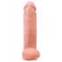 King Cock - realistinen dildo kiveksillä - 30 cm - iho