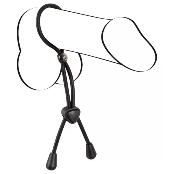 Bad Kitty - penis- ja kivestenrengas - silikoni - musta