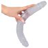 Kristallidildo, kaksipäinen (34cm)