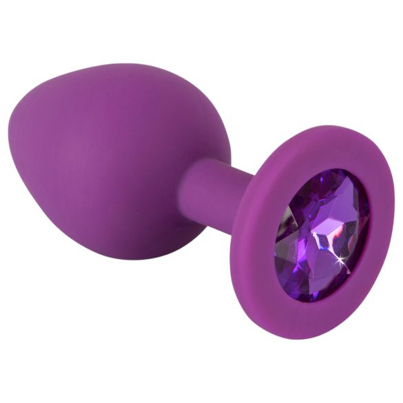Värikäs ILO silikonianustappi - keskikoko (violetti)