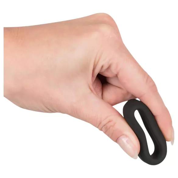 Black Velvets - paksu penisrengas 2,6 cm - musta