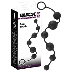 Black Velvets - 6-kuulainen anaalidildo (musta)
