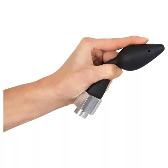 You2Toys - anaalisuihkusuutin - kartiomainen silikoni - musta