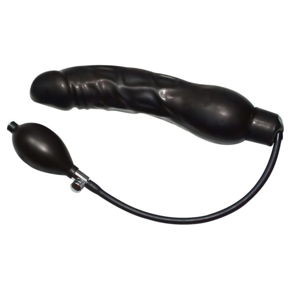 You2Toys - lateksi pumpattava anustunnistin - musta (iso)