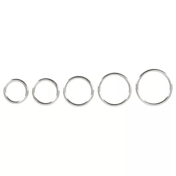 Bad Kitty - metallinen penisrengas setti - 5 kpl