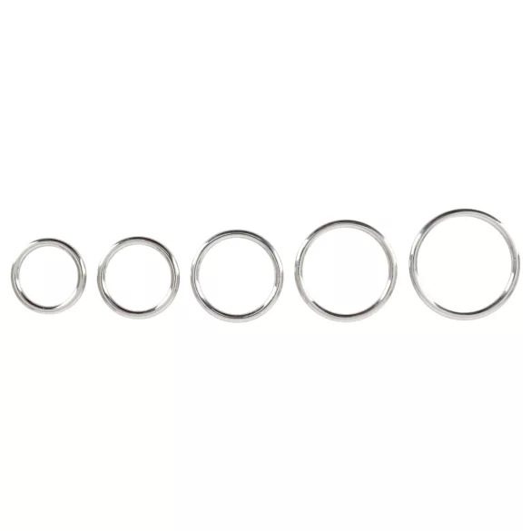 Bad Kitty - metallinen penisrengas setti - 5 kpl