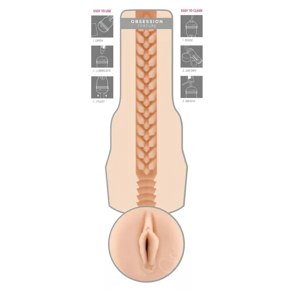Fleshlight - tekovagina - Jenna Haze Obsession - vaalea