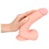 Medical - suora lääketieteellinen silikonidildo (20 cm) - luonnollinen