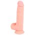 Medical - suora lääketieteellinen silikonidildo (20 cm) - luonnollinen