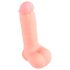 Medical - suora lääketieteellinen silikonidildo (20 cm) - luonnollinen