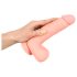 Medical - suora lääketieteellinen silikonidildo (20 cm) - luonnollinen