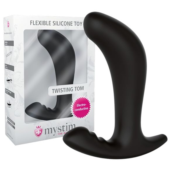 Mystim Twisting Tom - sähköinen anaalidildo (musta)